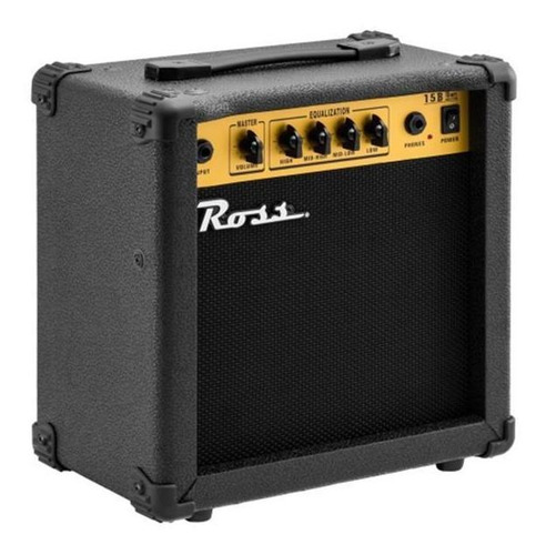Imagen 2 de 3 de Amplificador Ross B15 para bajo de 15W color negro 220V
