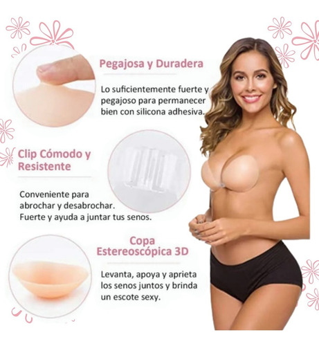 Brasier Strapless Push Up Invisible Sosten Levanta Busto