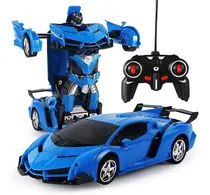 Comprar 2 En 1 Eléctrico Rc Coche Deformación Robots Niños Niños Jug Color Azul
