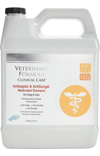 Shampoo Medicado Antiséptico Y Antifúngico Veterinary 3,79lt