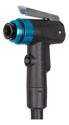 Inflador De Pie ,bici, Blackburn Core 3 Con Manómetro Gris