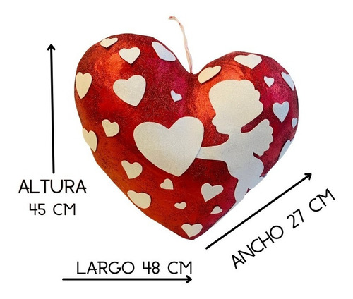Imagen 4 de 4 de Piñata En Forma De Corazón