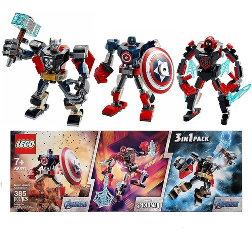 Lego Set X 3 En 1 Avengers Marvel 