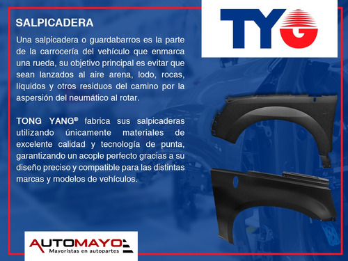 Una Salpicadera Delantera Derecha Tong Yang Camaro 2016-2020