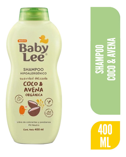 Baby Lee Shampoo Coco Avena Frasco 400 Ml