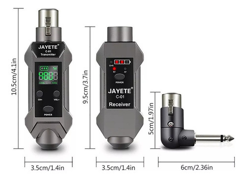 Para Sistema Receptor Transmissor De Microfone Sem Fio Uhf