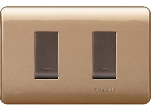 Interruptor Doble (9/15) 16 A Dorado Genesis