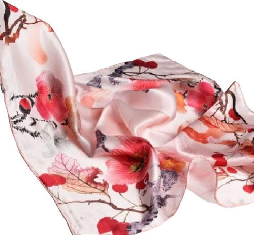 Pañuelo/bufanda Mujer Seda 100% Natural