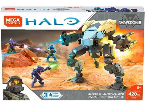 Mega Construx Halo War Zone Hannibal Mantis Charge 420 Pcs
