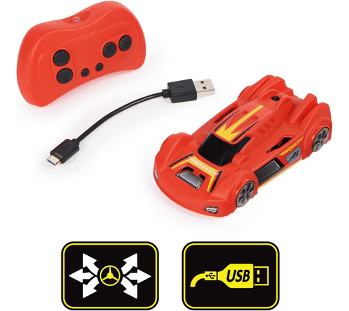 Air Hogs, Zero Gravity Sprint Rc Car Wall Climber, Red Us...