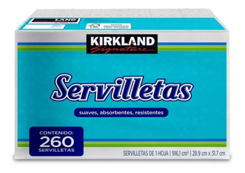 Kirkland Signature Servilletas Absorbentes 4 Paq 260 Pzas