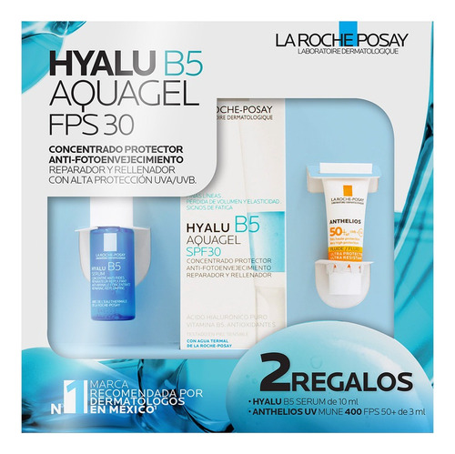 Kit Hyalu B5 Aquagel Fps30, Sérum Y Anthelios Momento de aplicación Día Tipo de piel Sensible