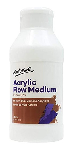 Medio De Flujo Acrilico Mont Marte Thinner De Pintura 250 Ml