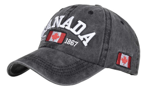 Gorra De Béisbol Bordada Con La Bandera De Canadá Para Hombr