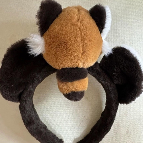 Aro Pelo De Mapache En 3d Encantador, Diademas Para El Pelo