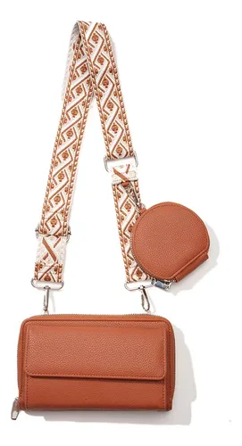 Bolso Billetera Porta Celular Manos Libres+obsequio Monedero