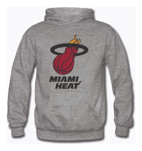 Poleron Miami Heat Basketball Tallas Xxxl / Natural King