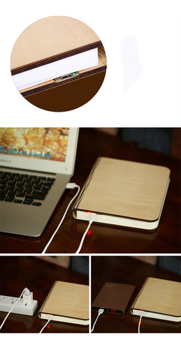 - Lámpara De Noche Plegable Con Luz Led De 5 Colores For