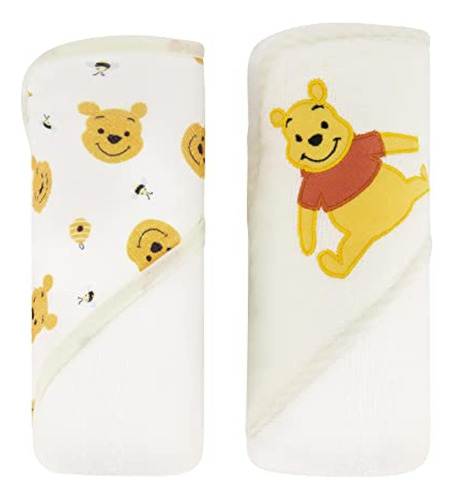 Disney Cudlie Baby Winnie The Pooh - Paquete De 2 Toallas