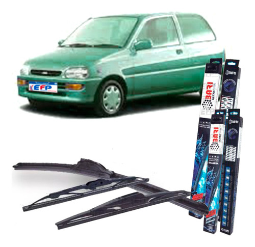 Kit 3 Escobilla Aerodinámica P/ Daihatsu Cuore 1994 /99 3u