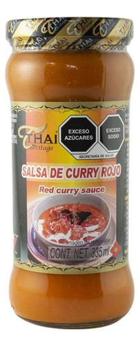 Salsa Curry Roja Thai Heritage 335ml Botella Tailandia