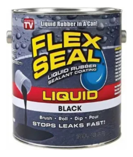 Flex Seal Liquid Negro 3.79lt EnvĂo Inmediato Sellador Negro