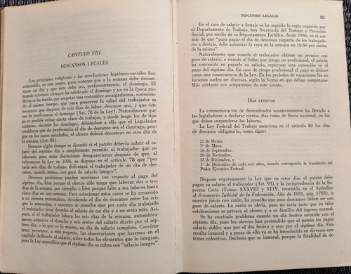Manual De Derecho Del Trabajo Euquerio 2a Ed 1963 (Usado)