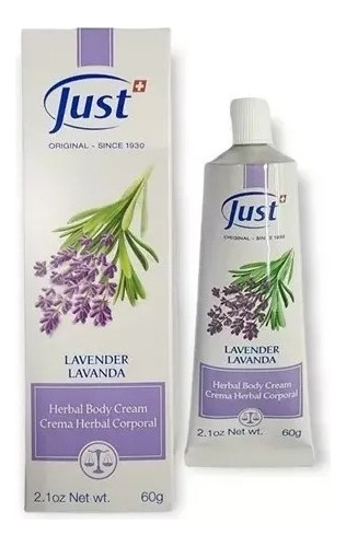 Just Crema De Lavanda Dermatitis Quemaduras 60grs