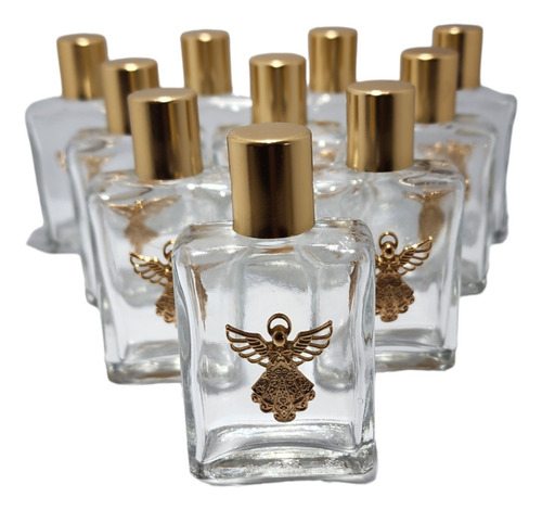 10 Pack Botella Para Agua Bendita Angel 8x4.5cm