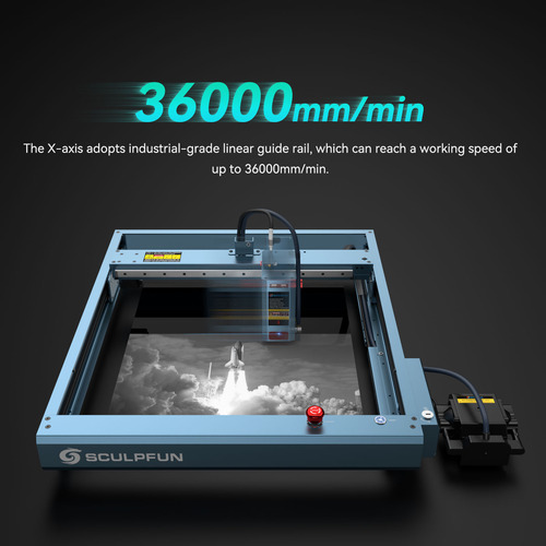 20w Grabador Láser Sculpfun Sf-a9 Y Rodillo Y Software