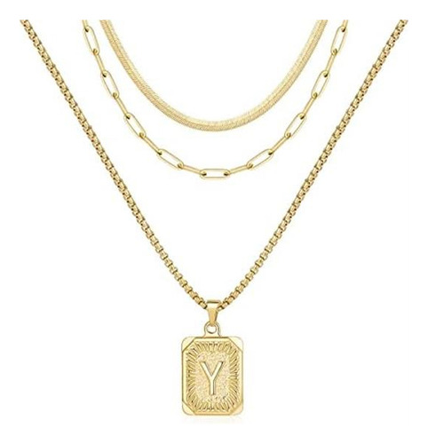 Delicados Collares En Capas For Mujer, Collar De Cadena Con