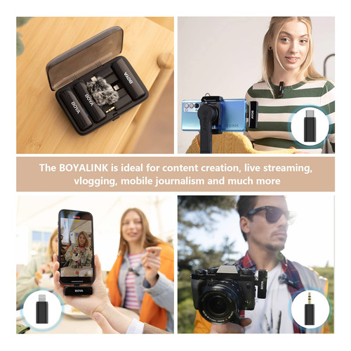 Micrófono Lavalier Inalámbrico Boya Boyalink Para iPhone Y A