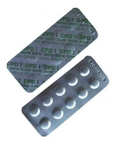 Indicador Dpd 1 X 100 Pastillas Dpd 1 Para Cloro