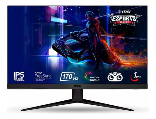 Monitor Msi G2712 Esports Gaming 170hz Ips 1ms Amd Freesync Color Negro