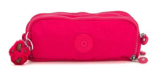 Estojo Original Escolar Triplo Gitroy Kipling True Pink