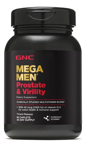 Mega Men Prostate Y Virility 90 Tabletas, Gnc