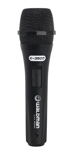 Microfone Dinâmico Cardióide Vocal Waldman Karaoke K-3500