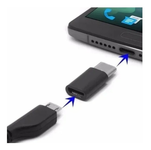Adaptador Micro Usb Hembra A Usb-c Macho Adaptador Otg
