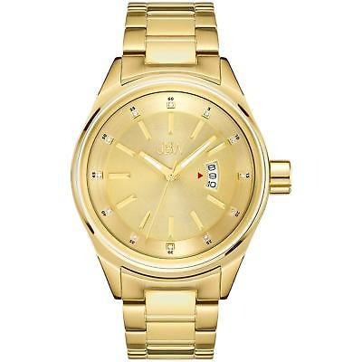 Torre Diamante 46mm 18k Chapado De Oro Pulsera Cuarzo Reloj