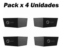 Comprar Pata Madera Esquinera En L Para Muebles Y Sillones Pack X 4 Color Negro