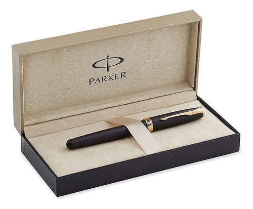 Lapicera Pluma Parker Sonnet Negro Matte Personalizada