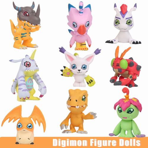 Colección De Figuras De Acción Digimon De 9 Piezas, Juguete