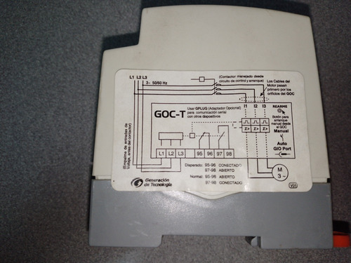 Rele Proteccion 440/480 25/80a Marca Genius Goct48080s. (Usado)
