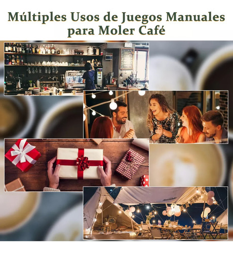 Juego Cafetera Manual Goteo Hervidor Molinillo 8 Pzs