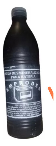 Agua Desmineralizada Para Baterias Emprodes