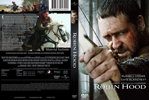 Robin Hood - Russell Crowe - Ridley Scott - Dvd