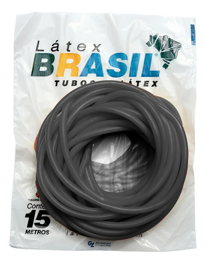 Tubo Látex 203, 1 Metro, Cor Preto, Garrote, Tripa De Mico