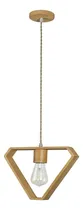 Comprar Lámpara Colgante Madera Ovalada Ó Triangular E-27 \u002F Hb Led Triangular