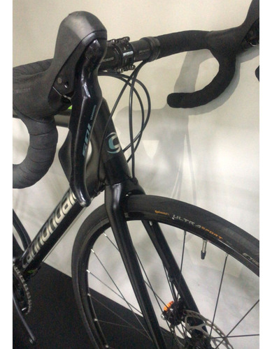 Bicicleta Cannondale Supersix Evo M 11v Seminova Cor Preto