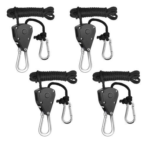 Poleas Ratchets 4pcs Gancho Cuerda Resistente Ajustable Kaya